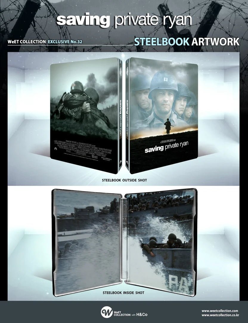 Saving Private Ryan 4K + Blu-ray + Bonus Blu-ray Steelbook WeET Collection Exclusive #32 One Click Box Set - PREORDER