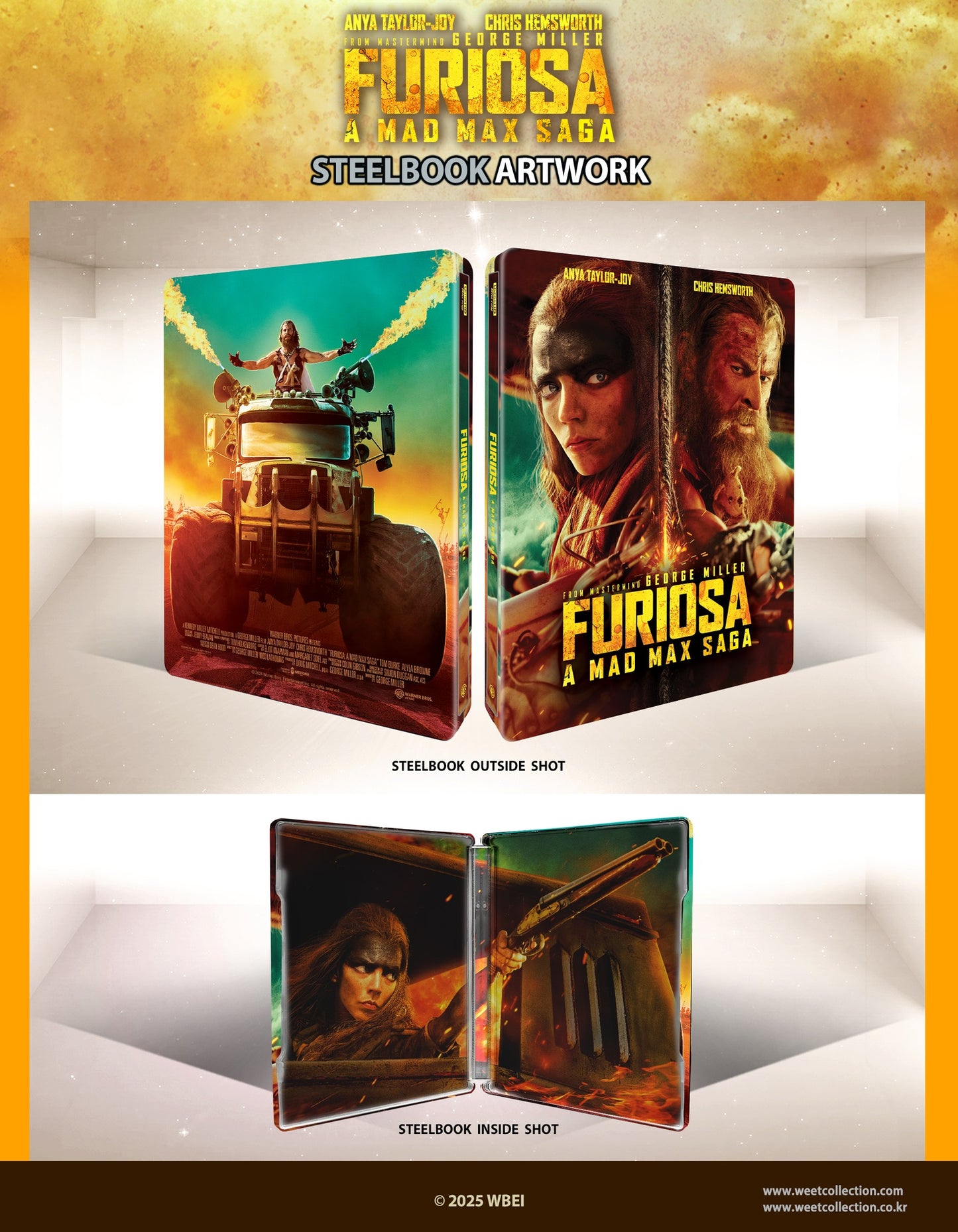 Mad Max: Fury Road & Furiosa: A Mad Max Saga 4K+2D Blu-ray Steelbook WeET Collection Exclusive #28,29 One Click Box Set - PREORDER