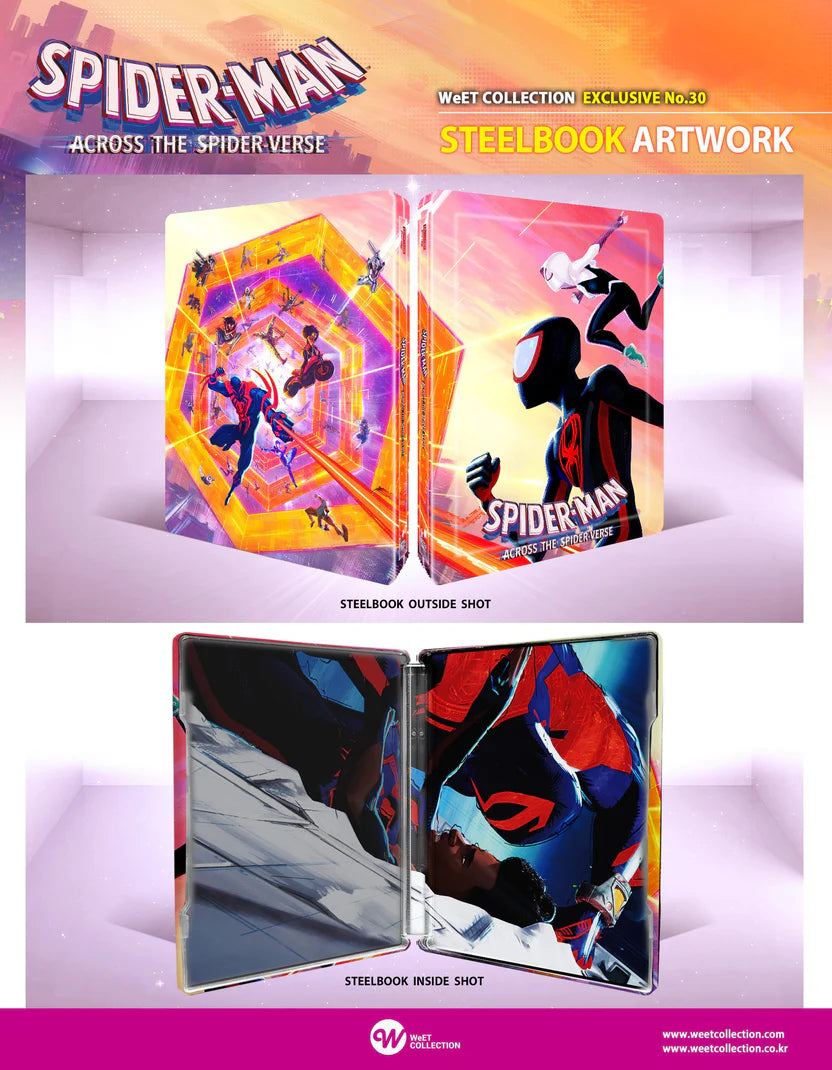 Spider-Man : Across the Spider-Verse 4K Blu-ray Steelbook WeET Collection Exclusive #30 One Click Box Set - PREORDER