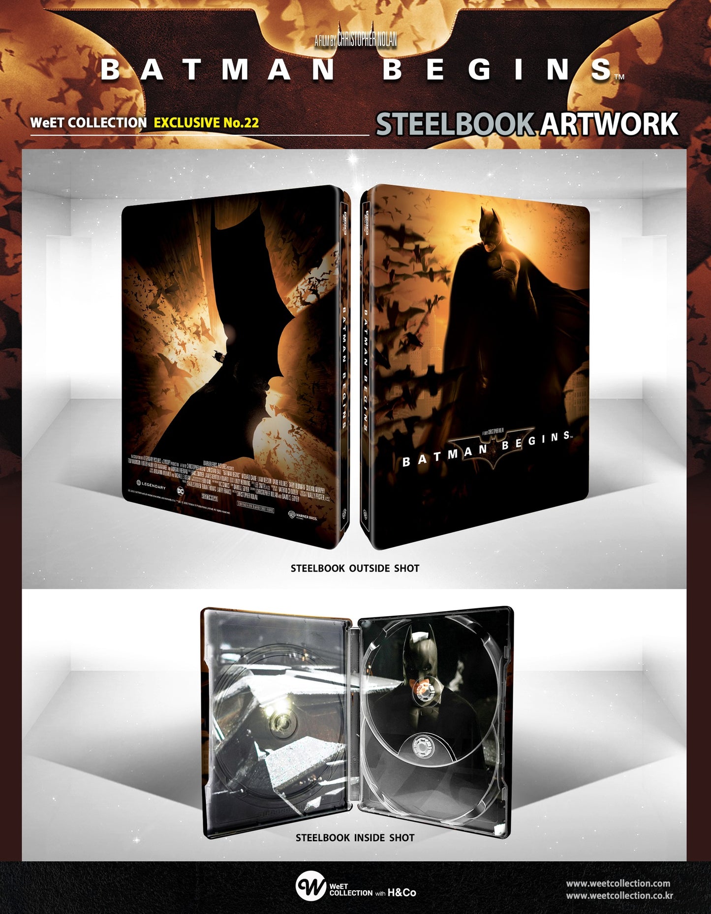 The Dark Knight Trilogy 4K+2D Blu-ray Steelbook WeET Collection Exclusive #22,23,24 6 Editions One Click Box - PREORDER