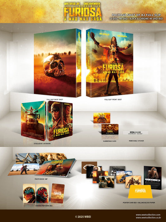 Furiosa: A Mad Max Saga 4K+2D Blu-ray Steelbook WeET Collection Exclusive #29 Full Slip A2 - PREORDER