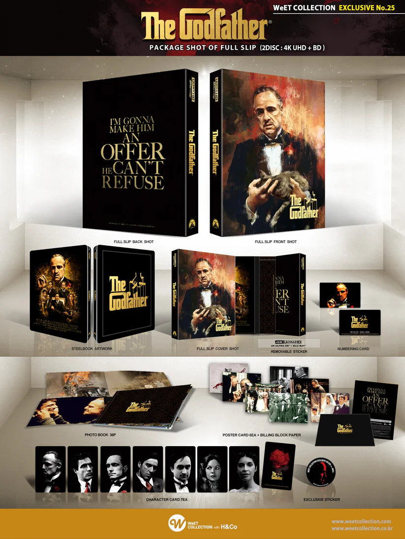 The Godfather Trilogy 4K+2D Blu-ray Steelbook WeET Collection Exclusive #25,26,27 6 Editions One Click Box - PREORDER