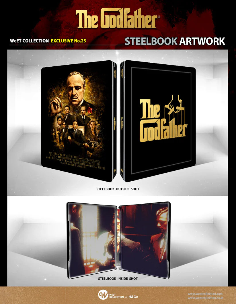 The Godfather Part 1 4K+2D Blu-ray Steelbook WeET Collection Exclusive #25 Full Slip - PREORDER