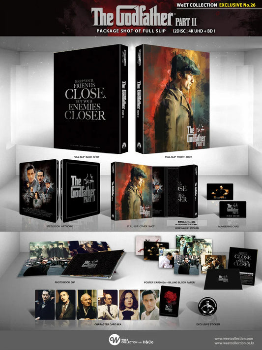 The Godfather Part 2 4K+2D Blu-ray Steelbook WeET Collection Exclusive #26 Full Slip - PREORDER