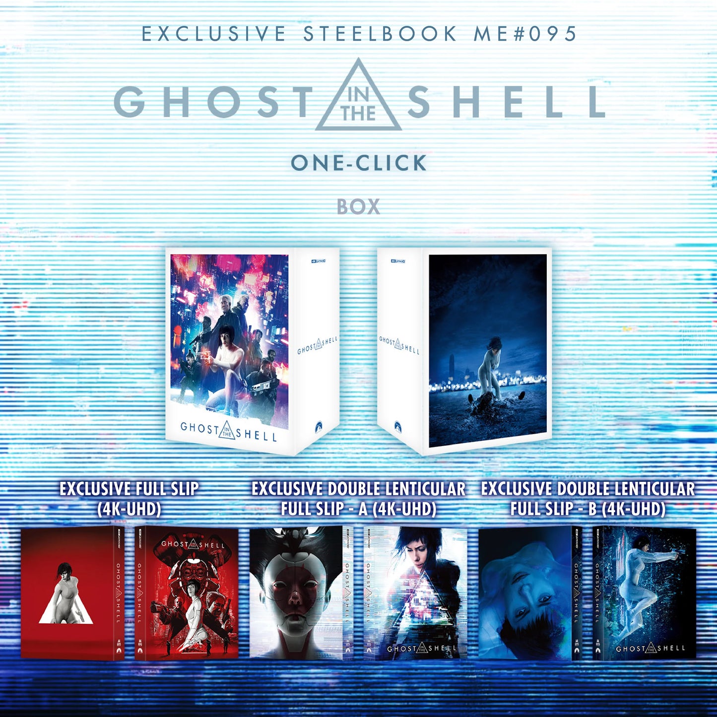 Ghost In The Shell 4K Blu-ray Steelbook Manta Lab Exclusive ME#95 One Click Box Set - PREORDER