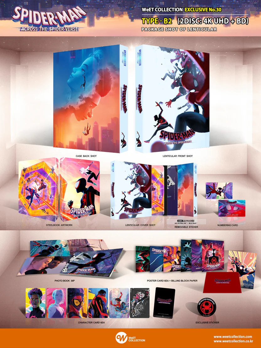 Spider-Man : Across the Spider-Verse 4K Blu-ray Steelbook WeET Collection Exclusive #30 Lenticular Slip B2 - PREORDER
