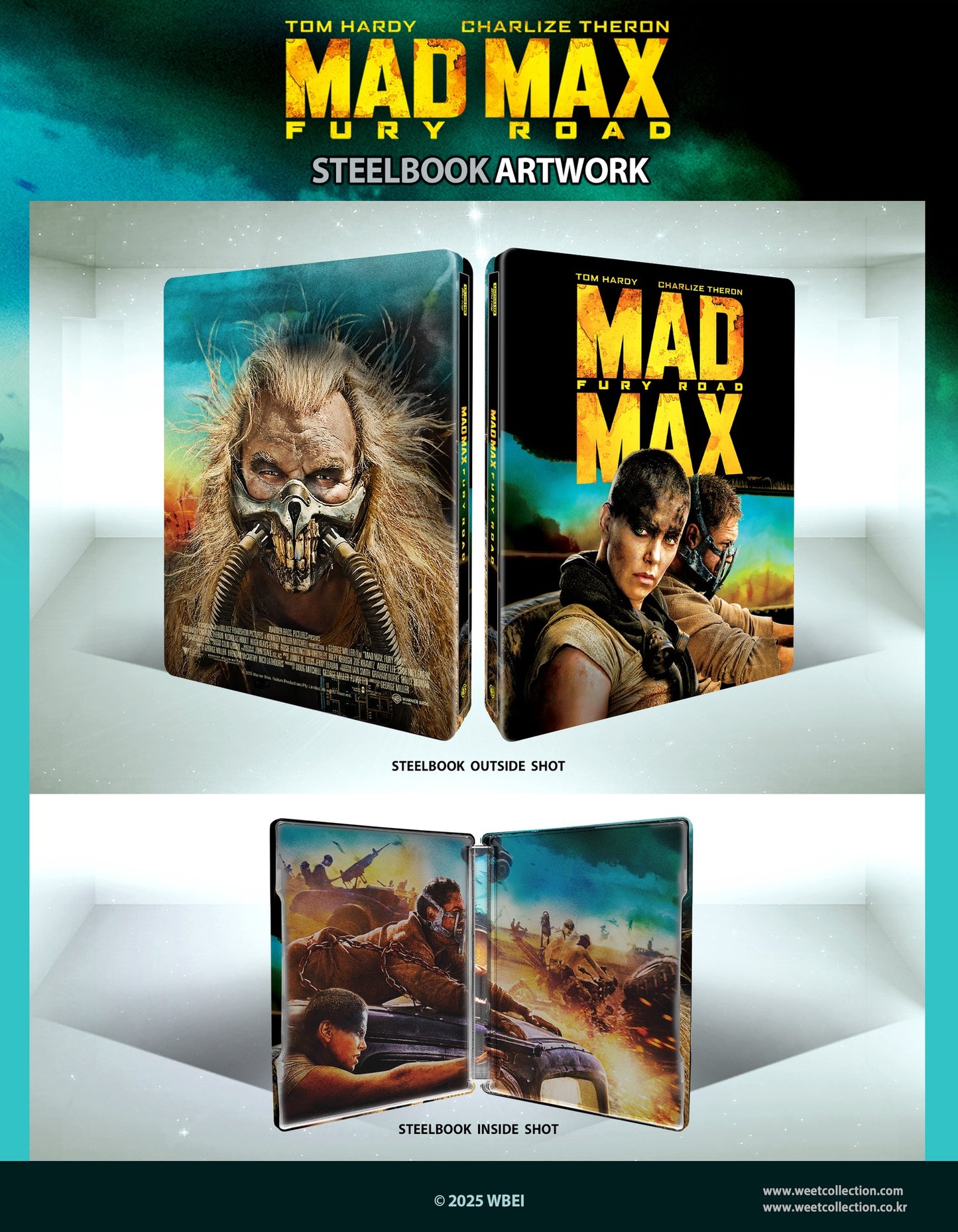 Mad Max: Fury Road 4K+2D Blu-ray Steelbook WeET Collection Exclusive #28 Lenticular Slip B - PREORDER