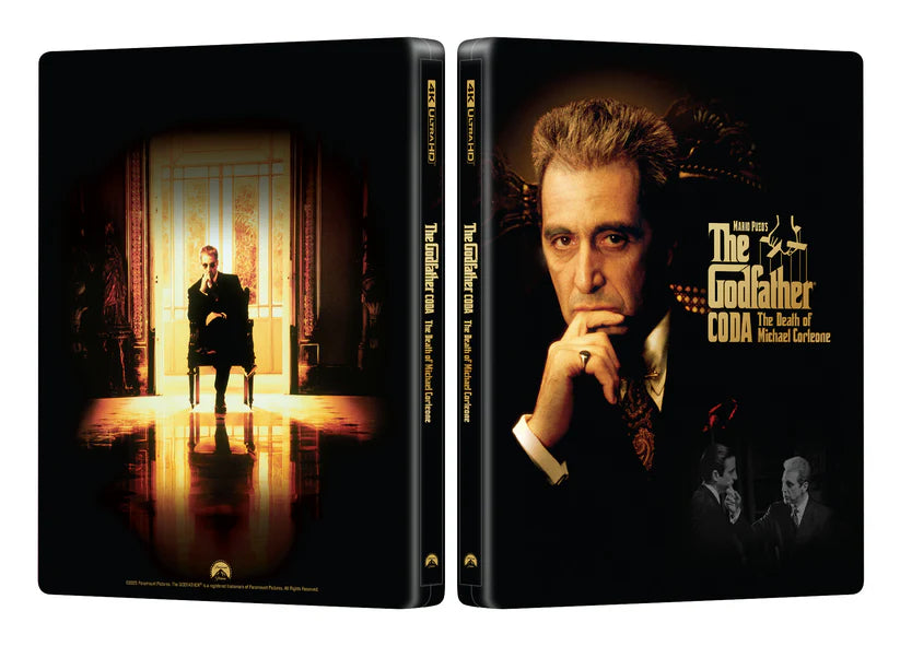 The Godfather Part 3 4K Blu-ray Steelbook Manta Lab Exclusive ME#88 Double Lenticular Full Slip A - PREORDER
