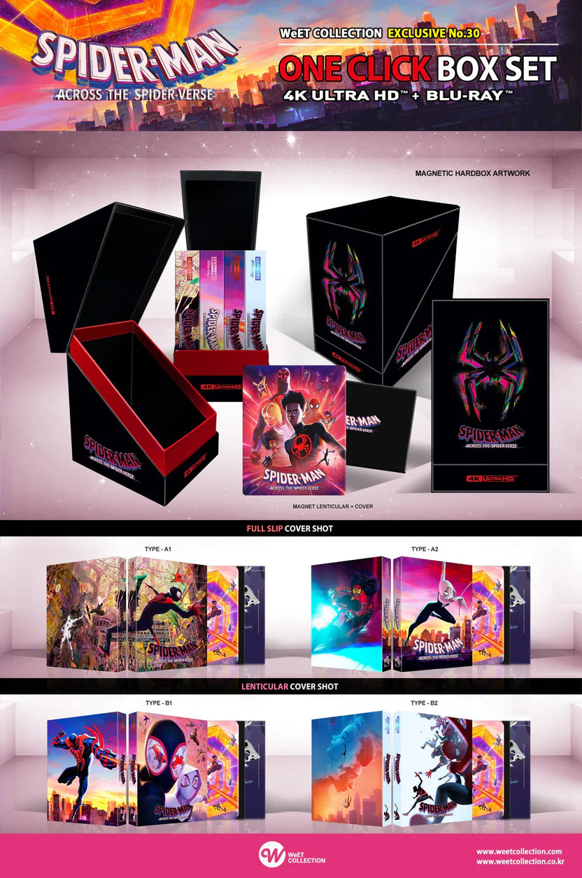 Spider-Man : Across the Spider-Verse 4K Blu-ray Steelbook WeET Collection Exclusive #30 One Click Box Set - PREORDER