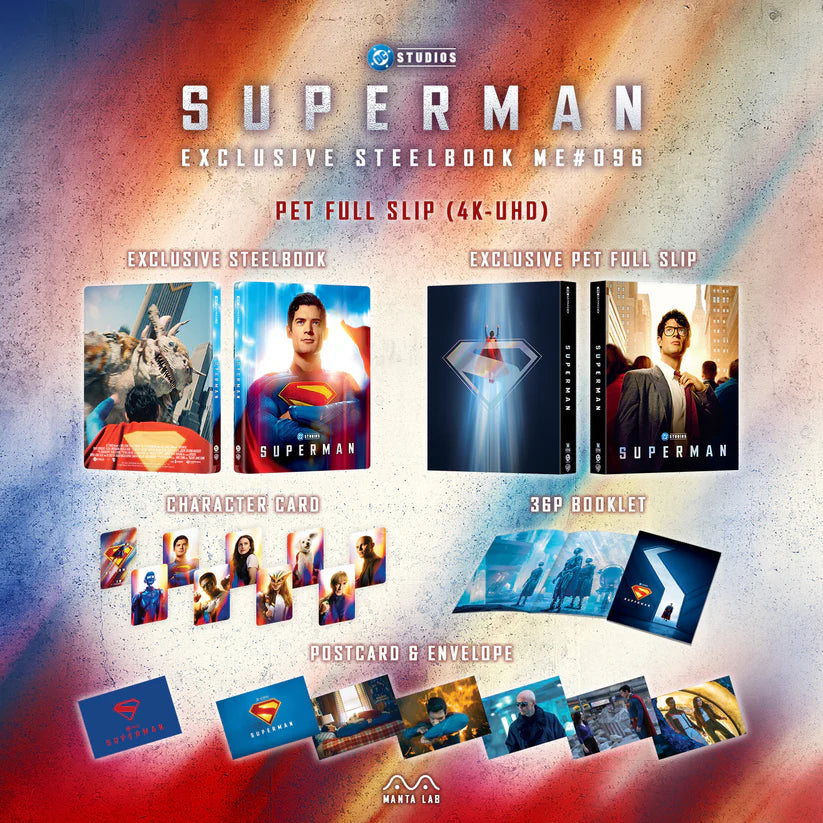 Superman 4K Blu-ray Steelbook Manta Lab Exclusive ME#96 Full Slip (PET) - PREORDER