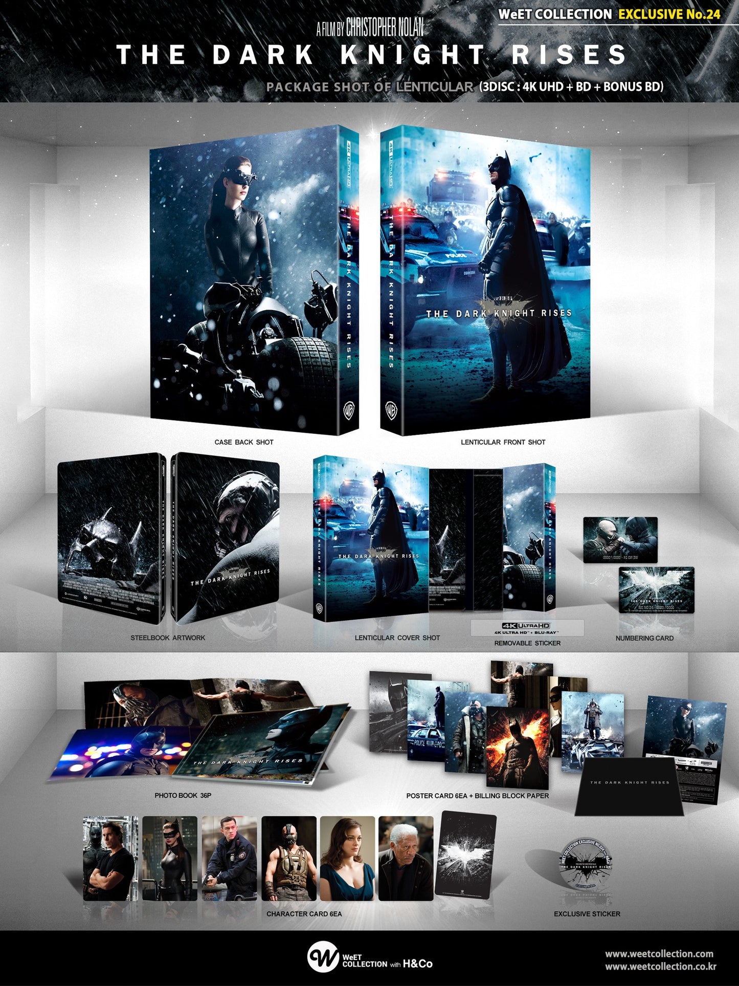 The Dark Knight Trilogy 4K+2D Blu-ray Steelbook WeET Collection Exclusive #22,23,24 6 Editions One Click Box - PREORDER