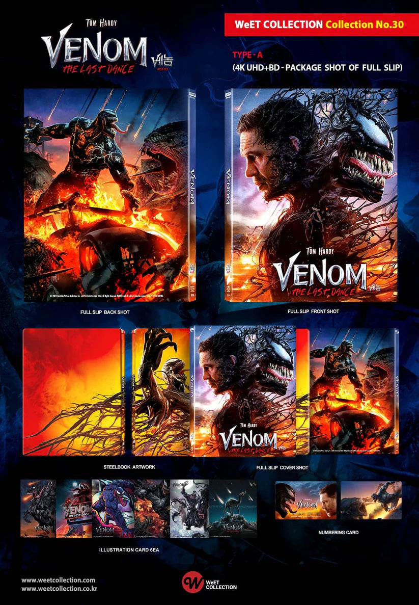 Venom: The Last Dance 4K+2D Blu-ray Steelbook WeET Collection Collection #30 One Click Set - PREORDER
